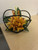 Dahlia Blossom in Sphere Container Arrangement  (Silk)