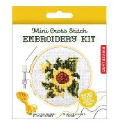 Sunflower Mini Cross Stich Embroidery Kit (Kikkerland)