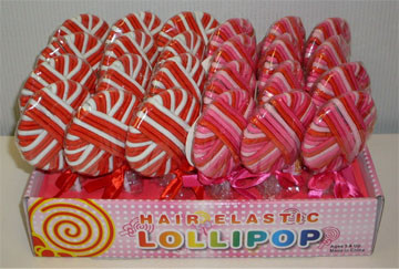 HA-322V - Lollipop Hair Elastics - Valentine (24pcs)