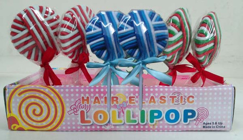 HA-322X - Lollipop Hair Elastics - Holiday (24pcs)