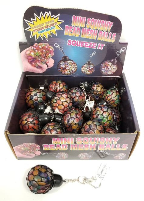 NV-1880NRMKC - Mini Squishy Bead Mesh Balls (24pc)