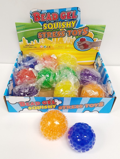 NV-1880SSA_CL - Bead Gel Squishy Stress Toys (12pc)