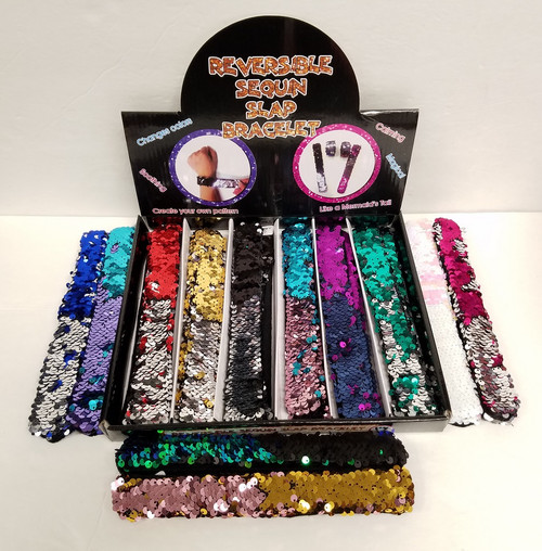 BA-1958SL Sequin Slap Bracelet (24pc)