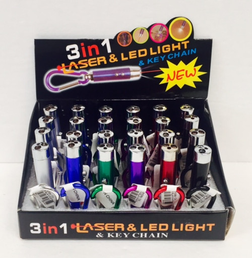 LP-102 2-in-1 Laser Pointer with Flashlight (24pc)