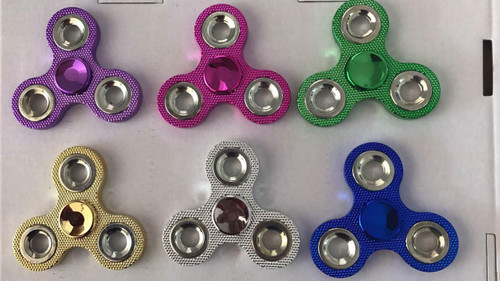 NV-1591BL Fidget Spinners with Bling (24pc)