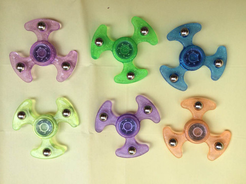 NV-1591UFOGLT Glitter UFO Fidget Spinners (24pc)