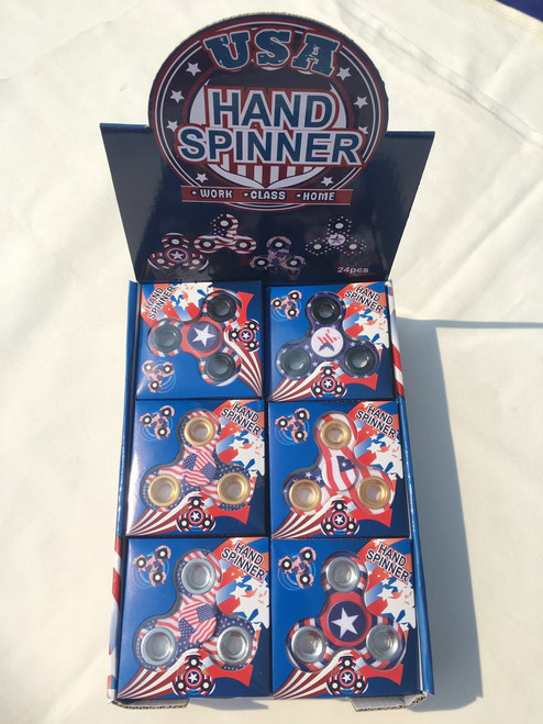 NV-1591US US Patriotic US Fidget Spinners (24pc)