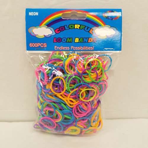 NV-111B6N Loom bands Neon 600ct (12pc)