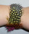 BA-323FP - Slap Bracelets - Polka Dot Feather (24pc)