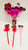 ST-1414RSH 2 Tone Sequin Heart Pen (12pc)