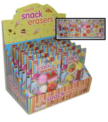 NV-1427 - Mini Snack Erasers (12pc)