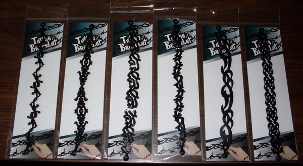 Made of silicone.  Assorted designs.