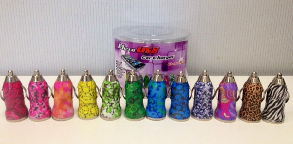 NV-1449PR - Pattern/Printed USB Car Charger - Single (24pc)