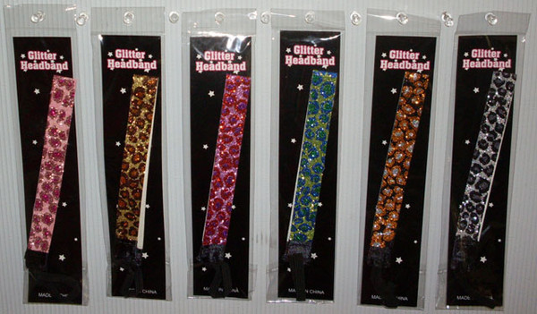 HA-302AN - Glitter Headbands - Animal (12pcs)