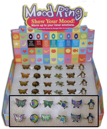 NV-1182CS - Mood Ring - Colorful Shapes (36pc)