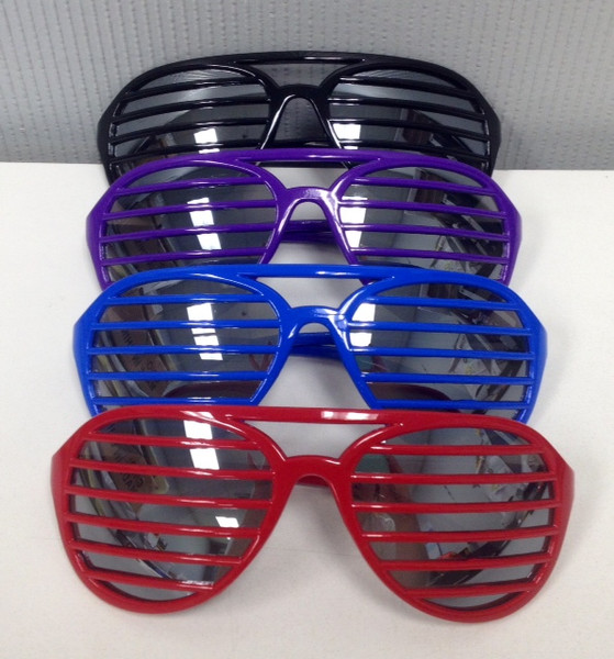 NV-1403DK - Shutter Shade Novelty Glasses (12pc)