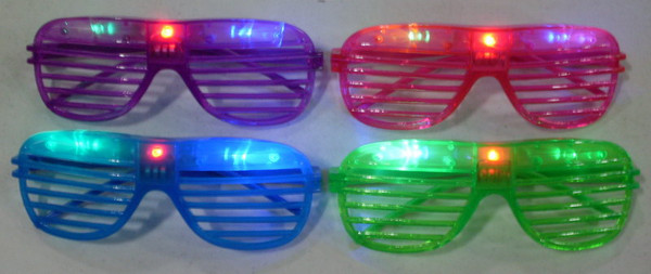 NV-1403LC2 - Slotted Glasses - Flashing - Aviators (12pc)