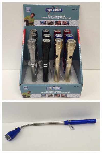 NV-1565 - Telescoping Magnetic Flashlight (12pc)