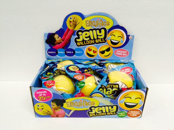 NV-1630EY - Jelly Balloon Balls - Emoji w/ Yoyo (12pc)