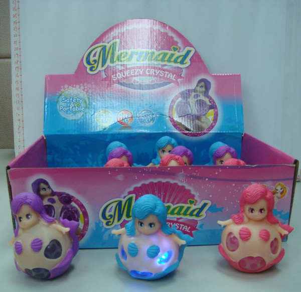 NV-1880MERL - Mermaid Squeeze Ball Light Up (12pc)