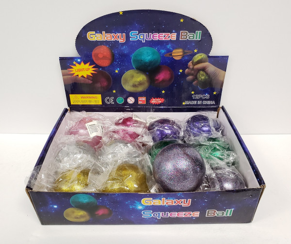 NV-1897L - Galaxy Squeeze Ball Light Up (12pc)