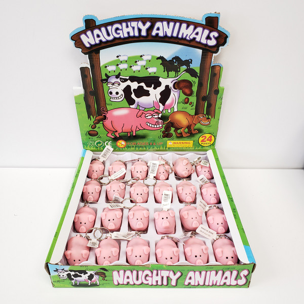 KC-004P Pooping Pig Keychain (24pc)