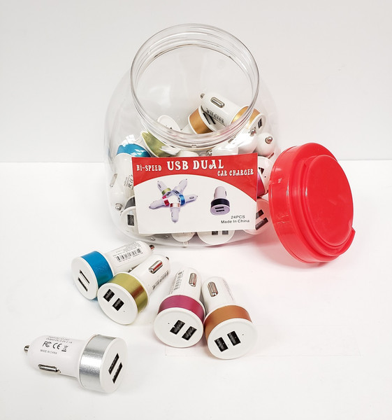 NV-1449DC USB Dual Car Charger (24pc)