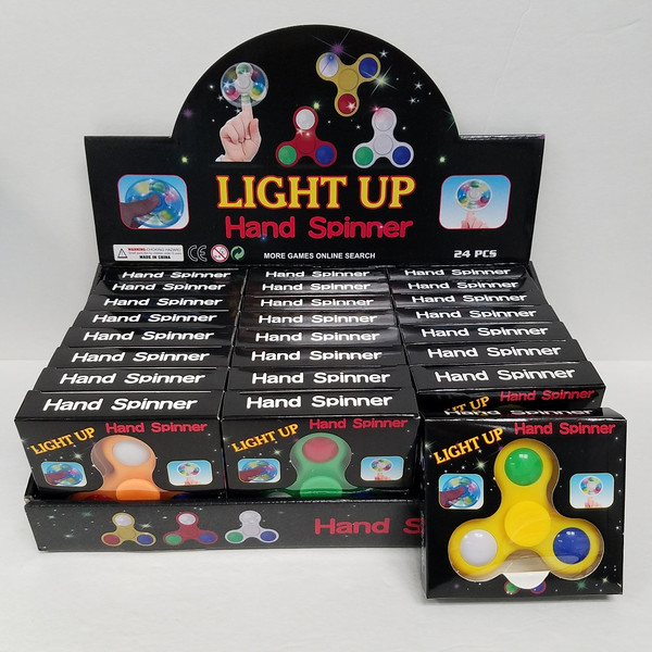 NV-1591STF Light-Up Spin to Flash Fidget Spinners (24pc)