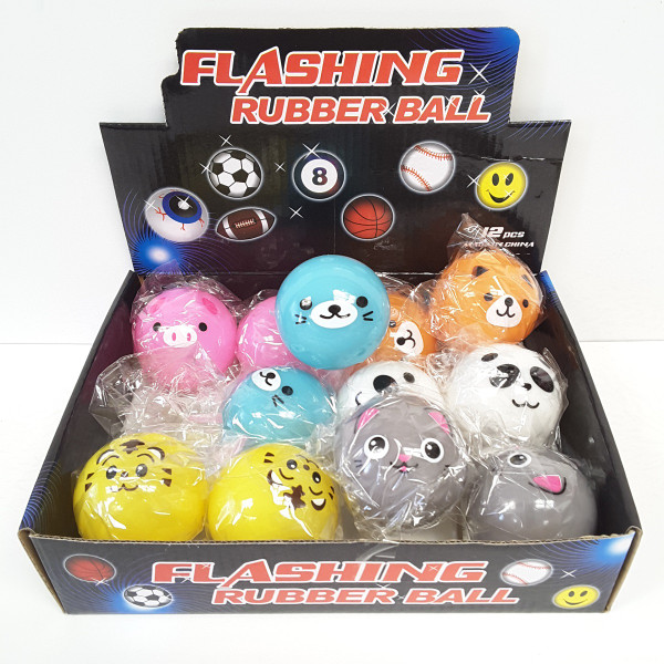 NV-1635AN Flashing Animal Ball (12pc)