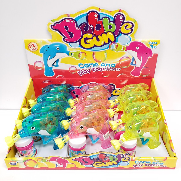 NV-1686DOL Dolphin Bubble Gun (12pc)