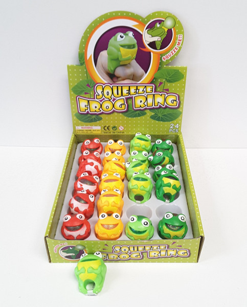 NV-1919 Squeeze Frog Ring (24pc)