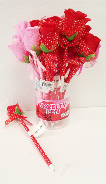 ST-1410 Rose with Ribbon Pen (24pc)