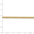 14K Yellow Gold 3mm Franco Chain Bracelet - Length 9'' inches - (C63-912)