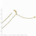 Leslie's 14K Yellow Gold Adjustable Box Chain Necklace - Length 30'' inches - (B22-148)