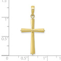 10K Yellow Gold Cross Pendant - (A88-289)