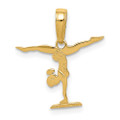 14K Yellow Gold Gymnastics Pendant - (A85-481)