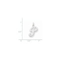14K White Gold Initial Letter P Charm Pendant - (B13-261) 14K White Gold Initial Letter P Charm Pendant - (B13-261)