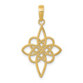 14K Yellow Gold Celtic Knot Pendant - (A83-634)