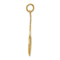 14K Yellow Gold Tennis Racquet Charm - (A82-870)