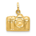 14K Yellow Gold 3-D Polished Camera Charm - (A98-828)