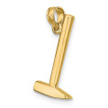 14K Yellow Gold 3-D Hammer Charm Pendant - (A91-871)