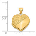 14K Yellow Gold 15mm Heart Locket - (A99-330)