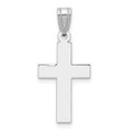 14K White Gold Cross Pendant 26mm length - (B11-572)