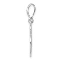 14K White Gold Heart Pendant - (B13-521)