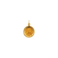 14K Yellow Gold 12mm Round St. Peter Medal - (B15-534)