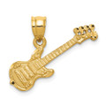 14K Yellow Gold Guitar Charm - (A83-640)