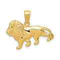 14K Yellow Gold Lion Charm - (A85-531)