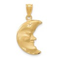 14K Yellow Gold Moon Charm - (A82-889)