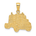 14K Yellow Gold Truck Cab Pendant - (A85-171)