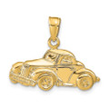 14K Yellow Gold Classic Antique Car Pendant - (A84-426)